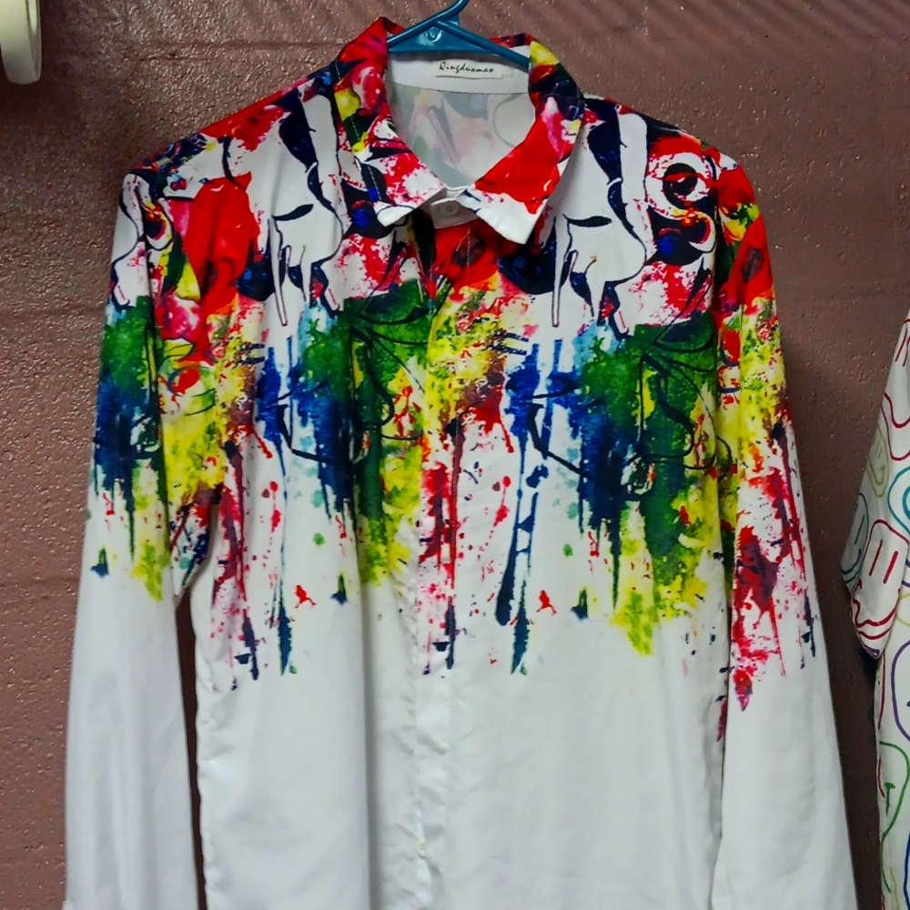Men's button-up dress shirt